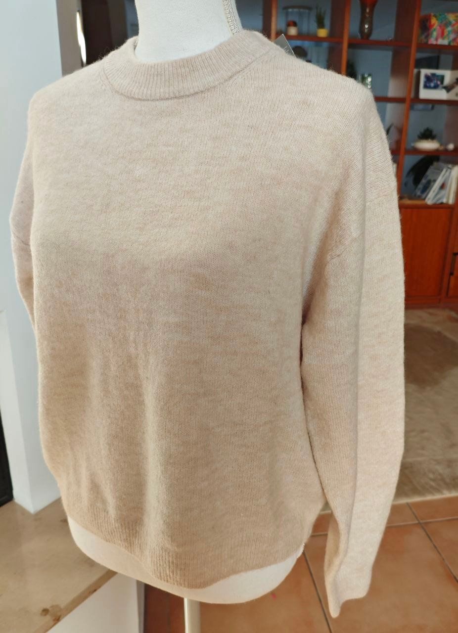 H&M Maglioni & Felpe: DAMEN WOLLE PULLOVER  GR.S H&M, HELL BEIGE, NEU – Nuovo e nell'imballaggio originale da Weiningen ZH venduto da actera 1