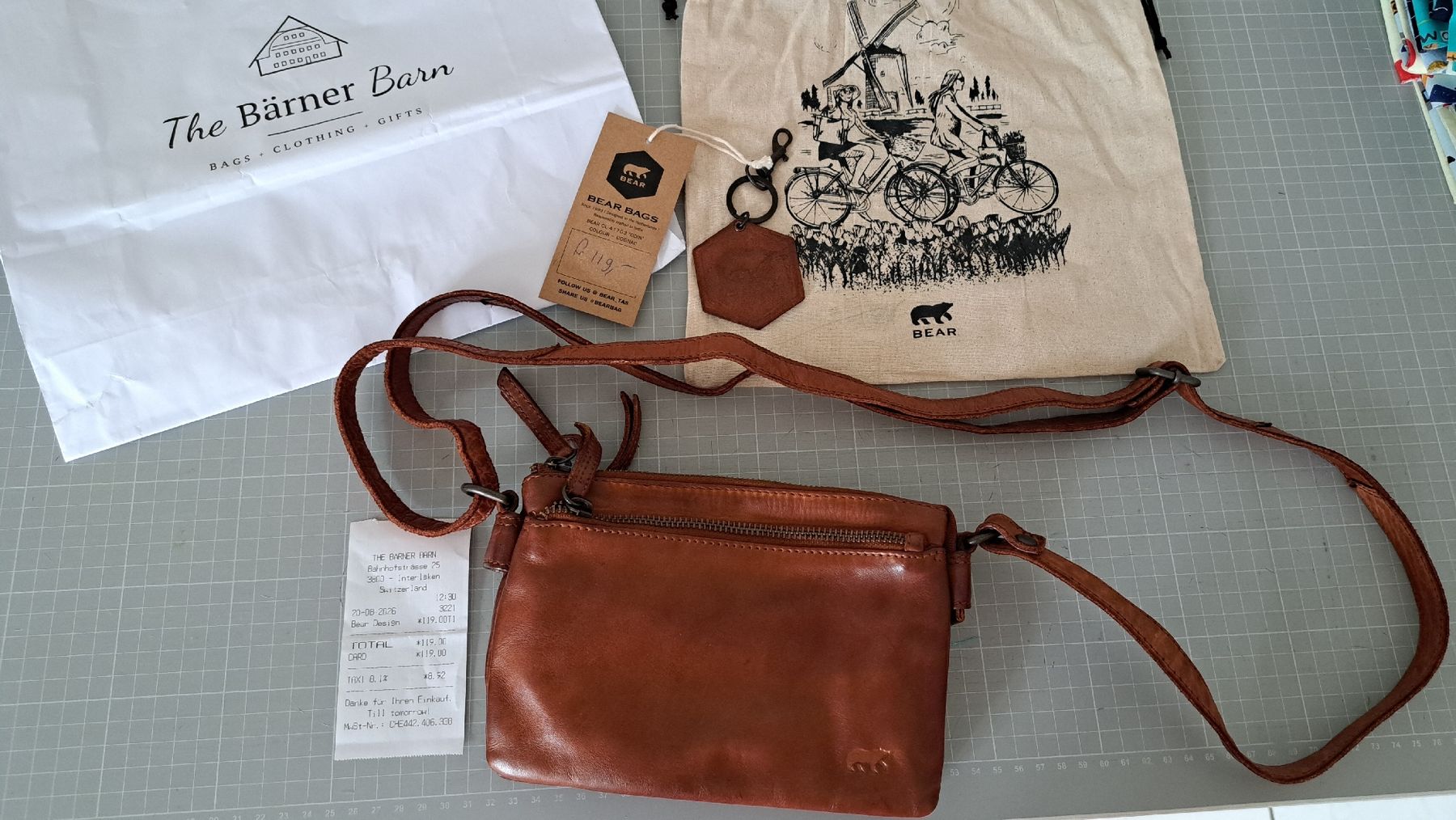 Borse da donna: Handtasche BEAR 'ODIN' COGNAG neu – Nuovo e nell'imballaggio originale da Zofingen venduto da Gabe0815