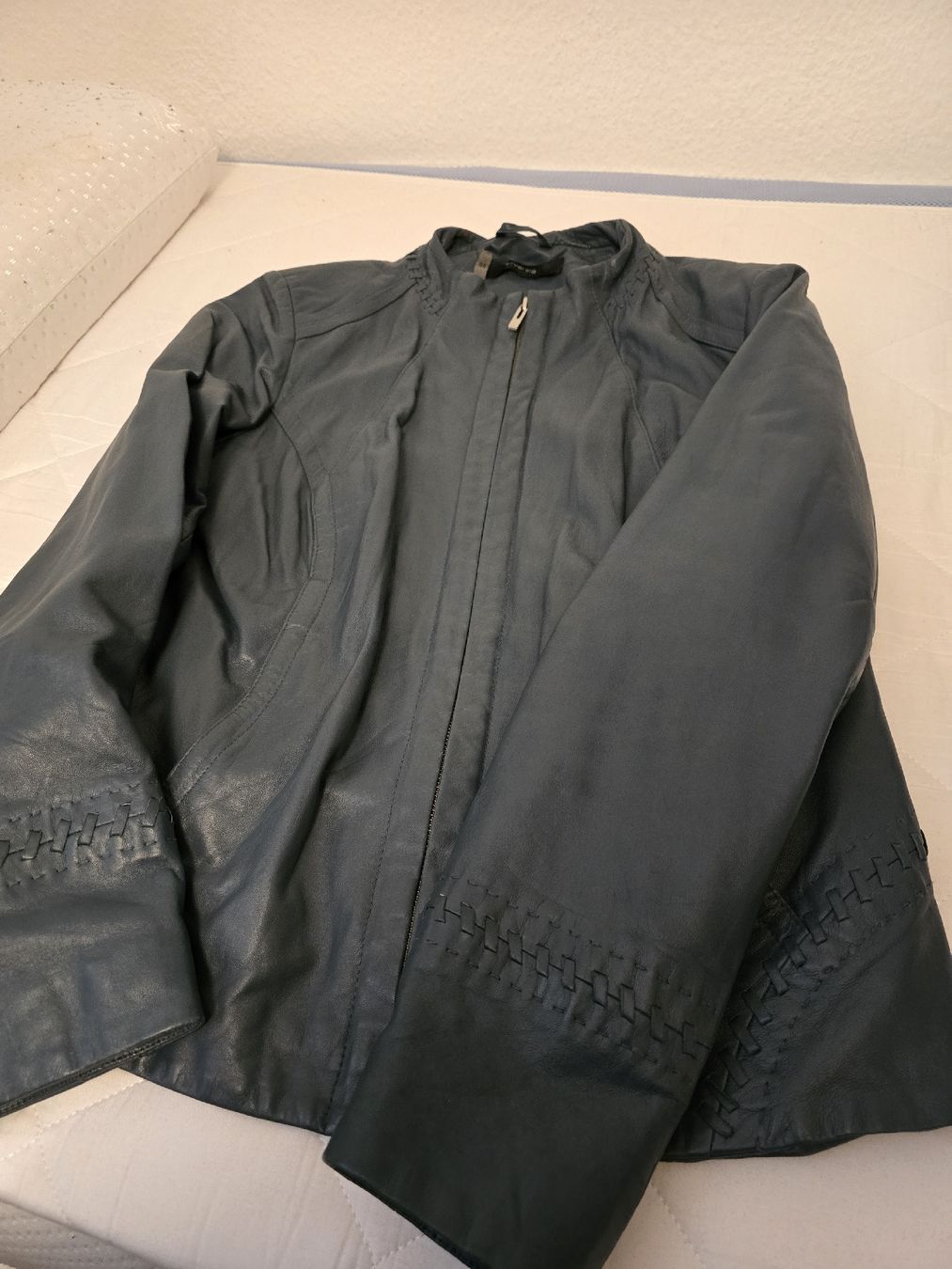 Giacche: Leather Jacket Size 44 Dark Blue / pretrol – Nuovo (secondo la descrizione) da Zug venduto da Minieme 4