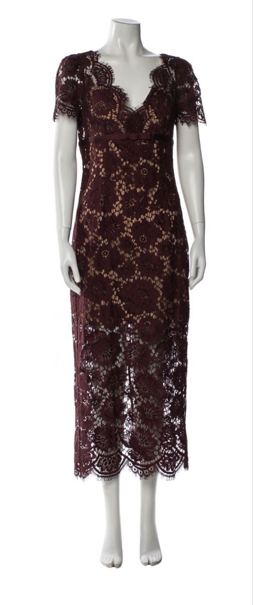 Self-Portrait Vestiti: Self Portrait Kleid bordeaux lace – Usato da Zug venduto da sschnide92