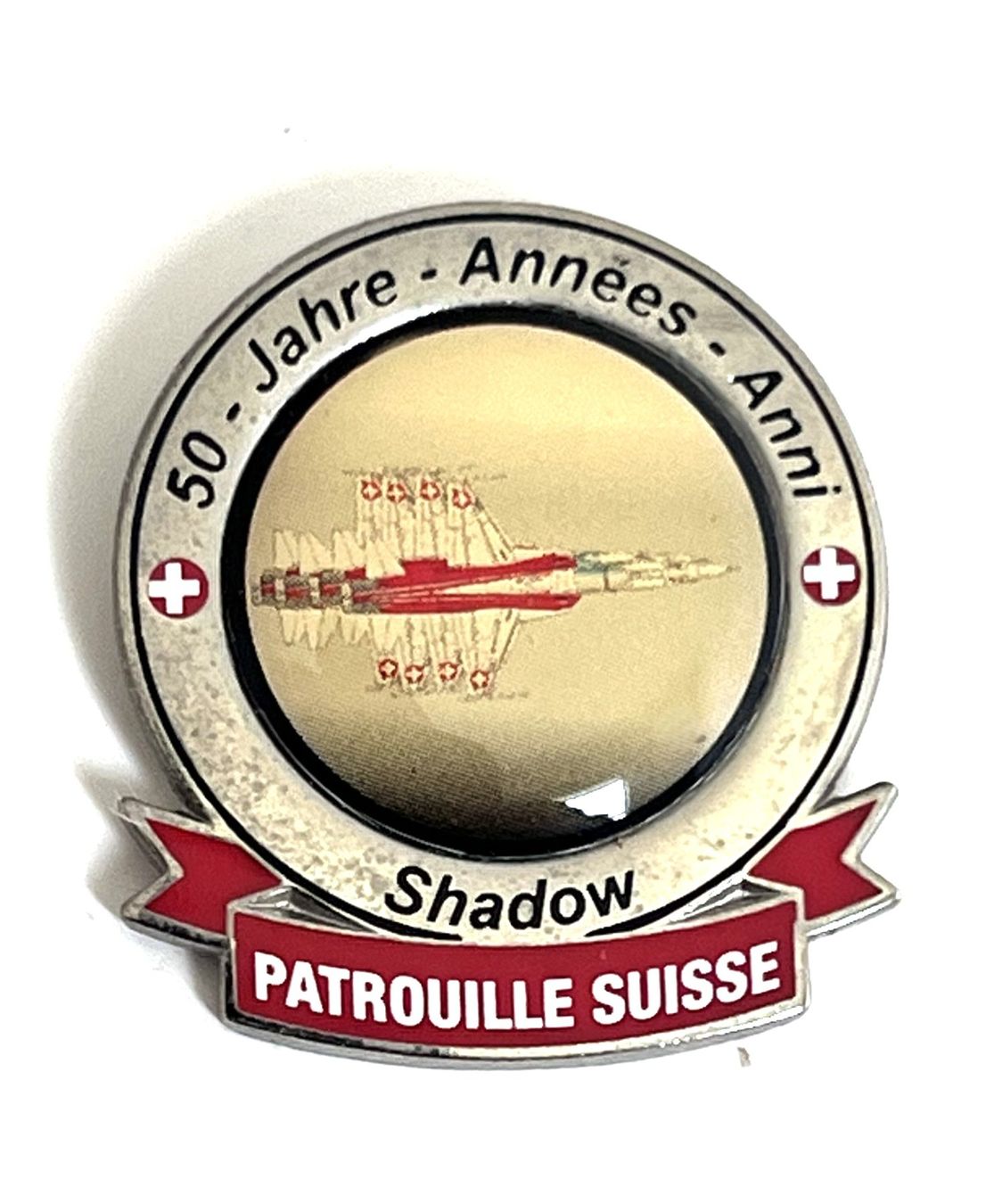 Schweizer Armee Placchette & Badge: Pin Schweizer Armee Patrouille Suisse Shadow – Usato da Kriens venduto da TSCH1