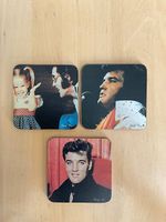 Elvis Presley Holz Untersetzer 3-er Set/auch als Sammelkarte