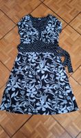 Robe noir/blanche avec ceinture/Kleid Schwarz/weiß mit Gürte