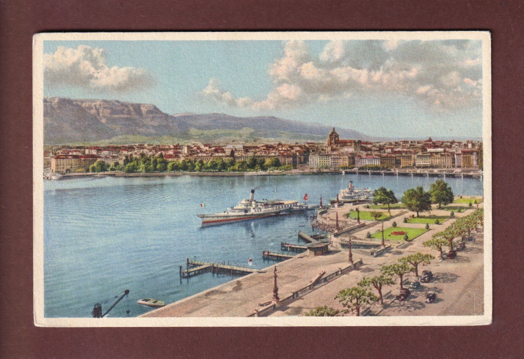 Cartoline postali: GENEVE - La Rade – Usato da Pully venduto da nicecards-shop