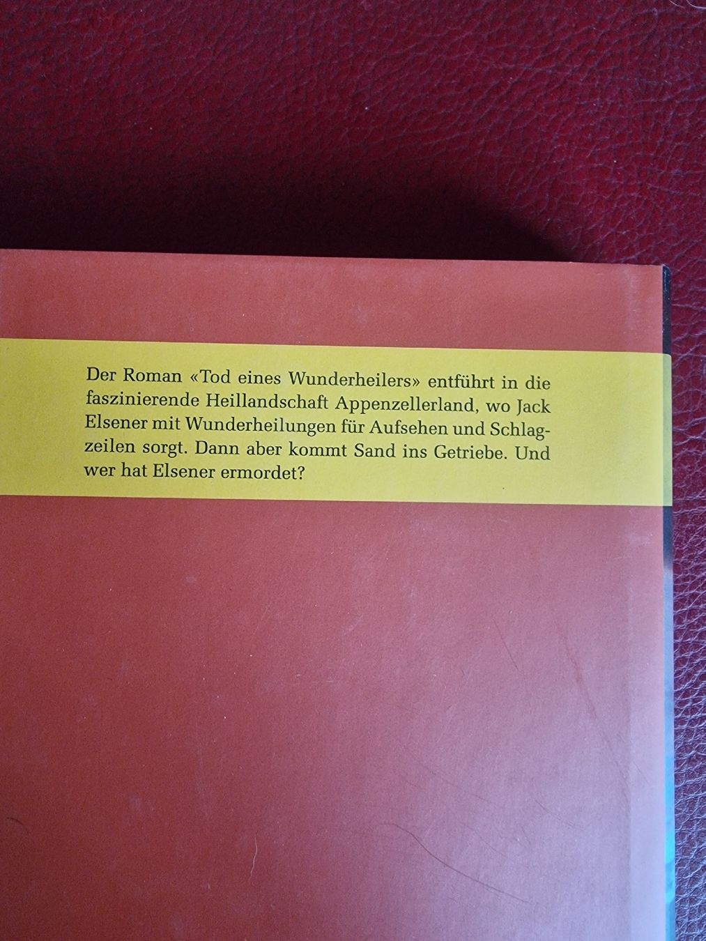 Libri: Roman Tod eines Wunderheilers Peter Eggenberger neuwertig – Usato da Spreitenbach venduto da Laloca8 1