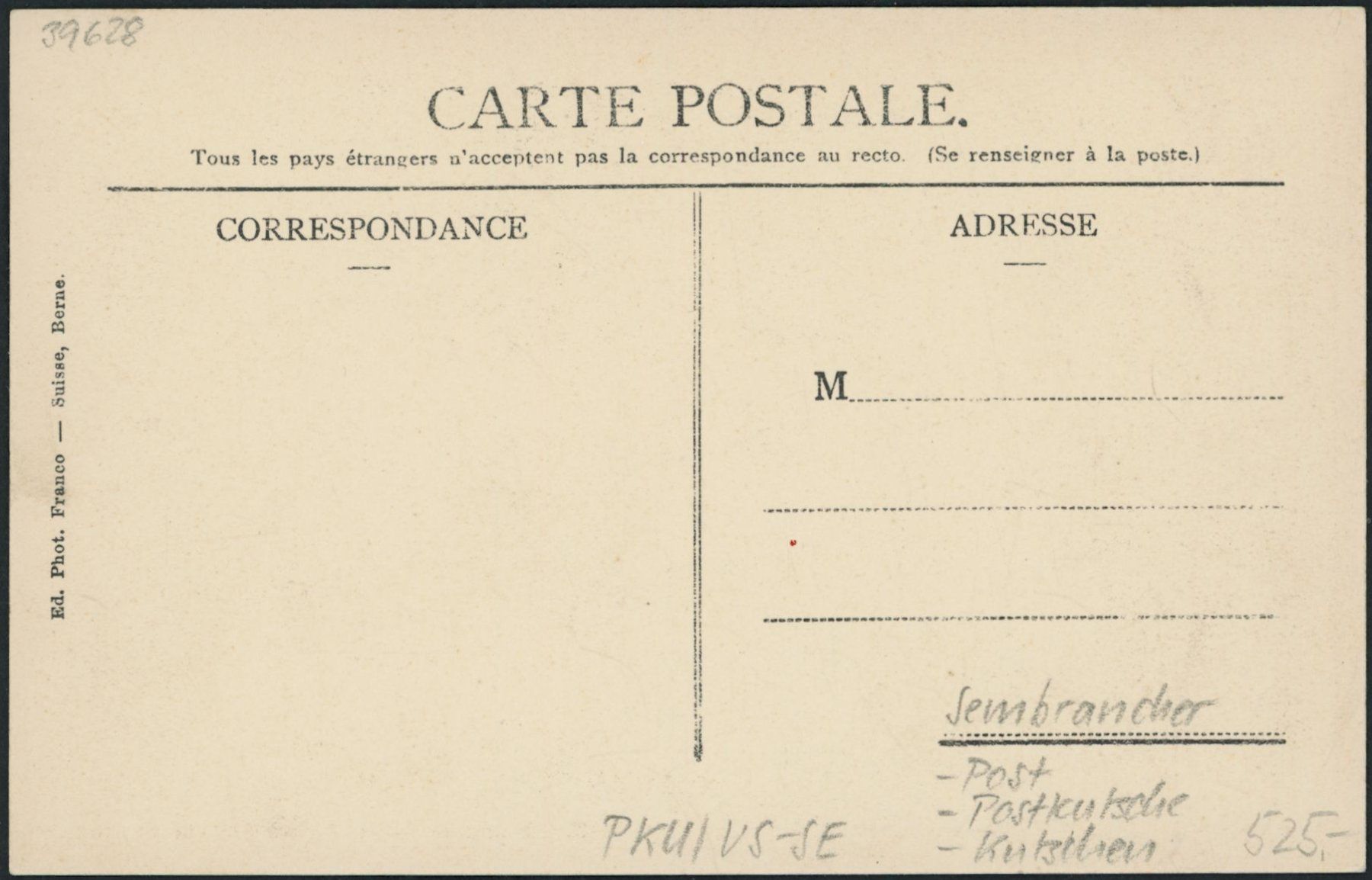 Cartoline postali: VS Sembrancher - Post - Postkutsche - Kutsche – Nuovo (secondo la descrizione) da Schindellegi venduto da leecollect 1