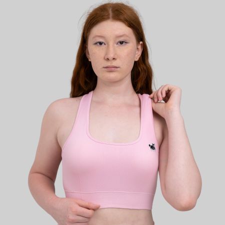 Sport BH Damen Seamless HighSupport Fitness Yoga TOP M Pink