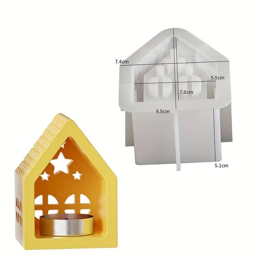 Teglie da forno: Giessform Silikonform Teelicht Haus Stern – Nuovo e nell'imballaggio originale da Kaltbrunn venduto da schere-stein-papier 1