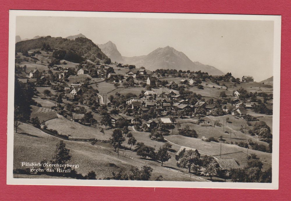 Filzbach (Kerenzerberg) gegen das Hirzli - alte A-Karte (Gebraucht) in ...