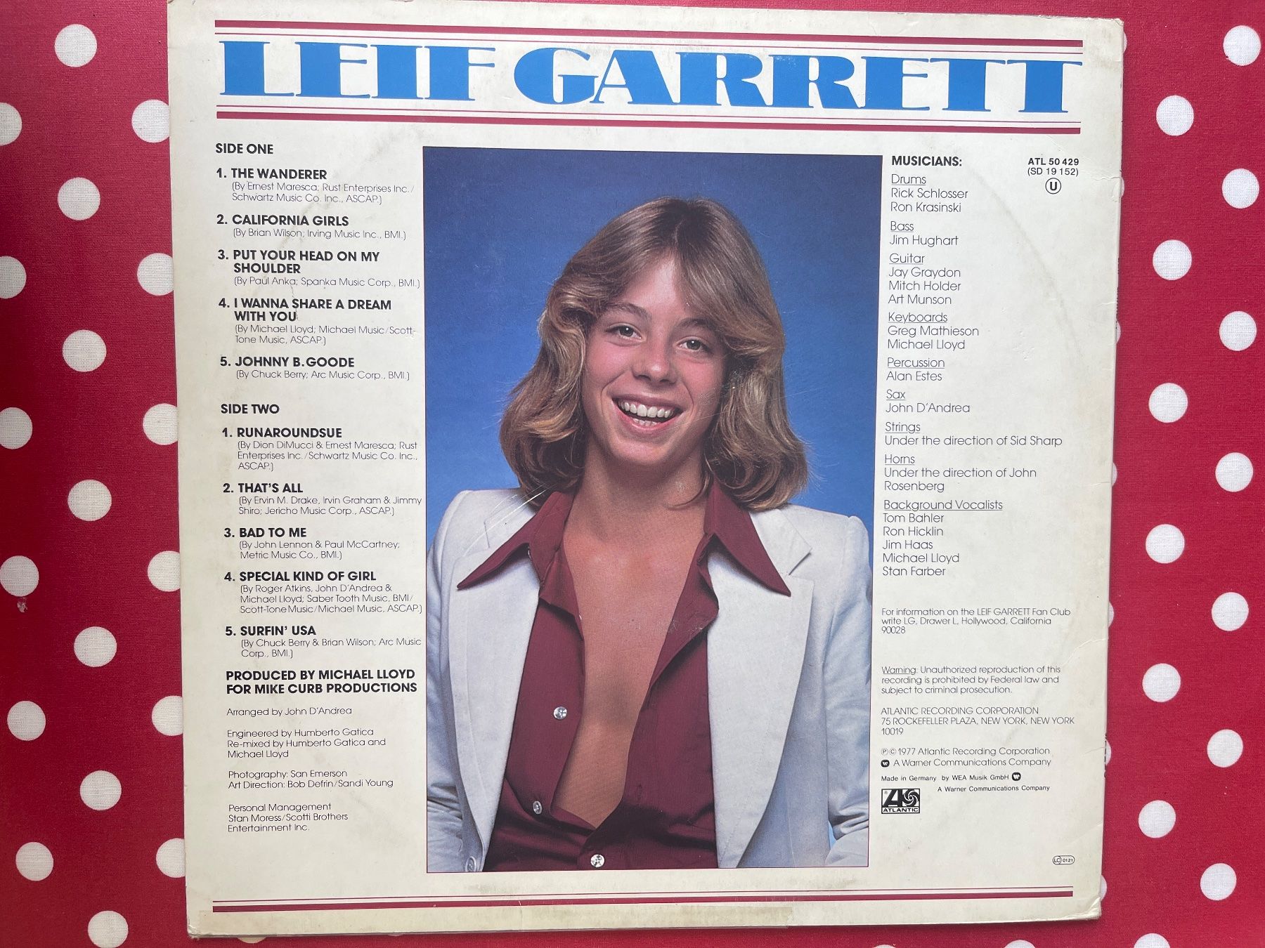 Dischi in vinile: A498/Leif Garrett – Usato da Frutigen venduto da Philippe_jsp 1
