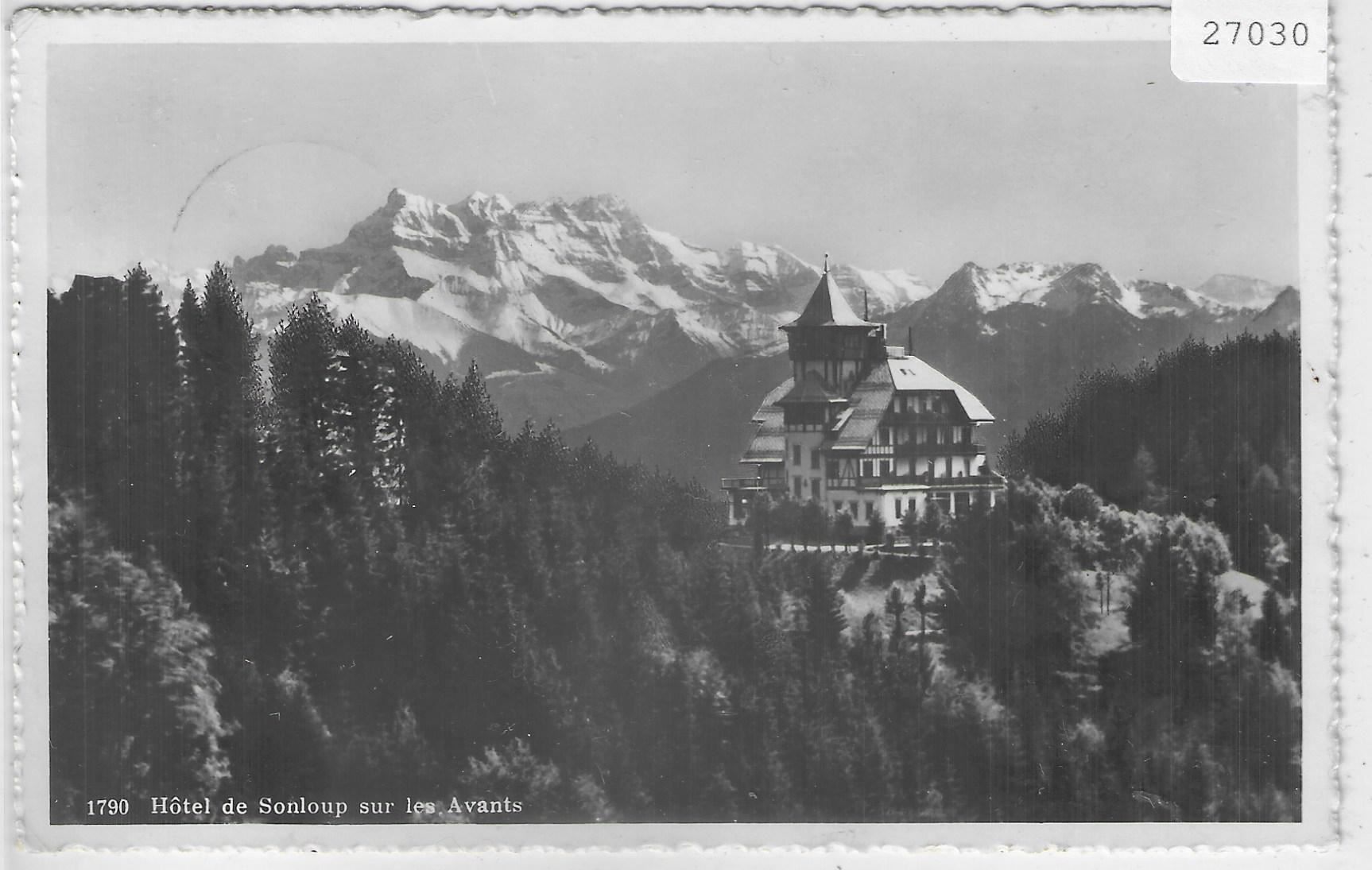 Cartoline postali: Hotel de Sonloup sur les Avants – Usato da Ettingen venduto da Kartenplanet