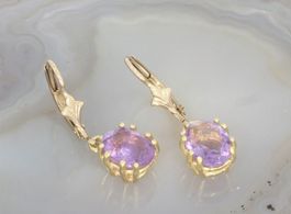 Hübsche Vintage Ohrringe Amethyst 9ct 333 Gold✨