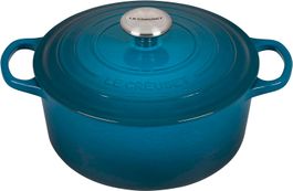 Le Creuset Runder Bräter Ø24cm deep teal