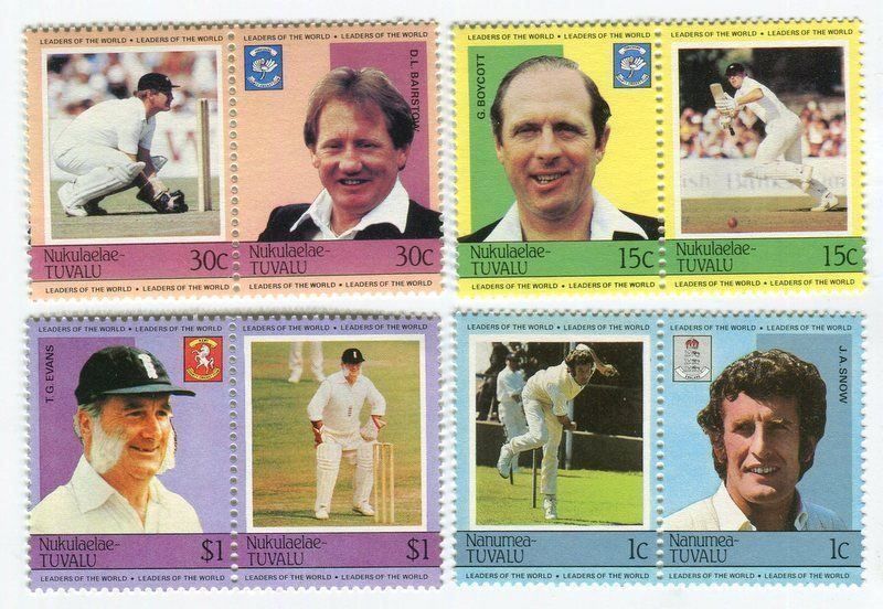 Tutti i francobolli: Briefmarken "Cricket". Tuvalu. – Nuovo e nell'imballaggio originale da Basel venduto da Butsch5