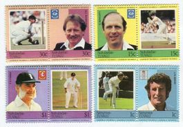 Briefmarken "Cricket". Tuvalu.