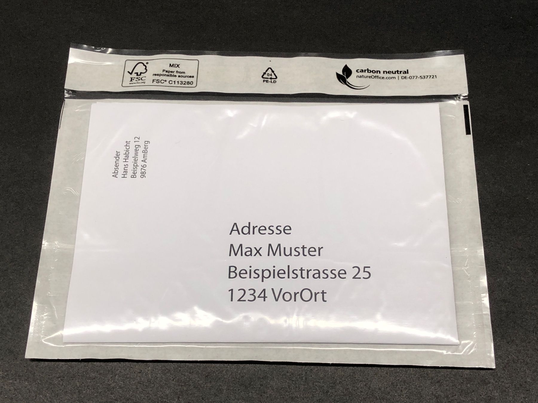 Buste & buste per spedizione: 50 Dokumententaschen / Begleitpapiertaschen C6 - transparent – Nuovo (secondo la descrizione) da Bergdietikon venduto da Garak 1