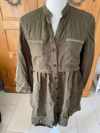 Zara Kleid/ Tunika khaki, Gr. XS