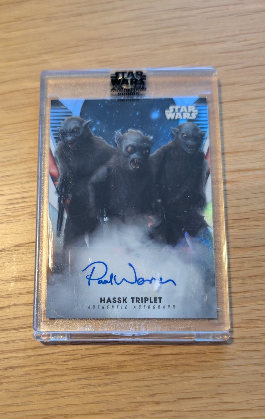 Topps Carte collezionabili: Star Wars Autogramm - Hassk Triplet – Usato da Zürich venduto da Brunsketti