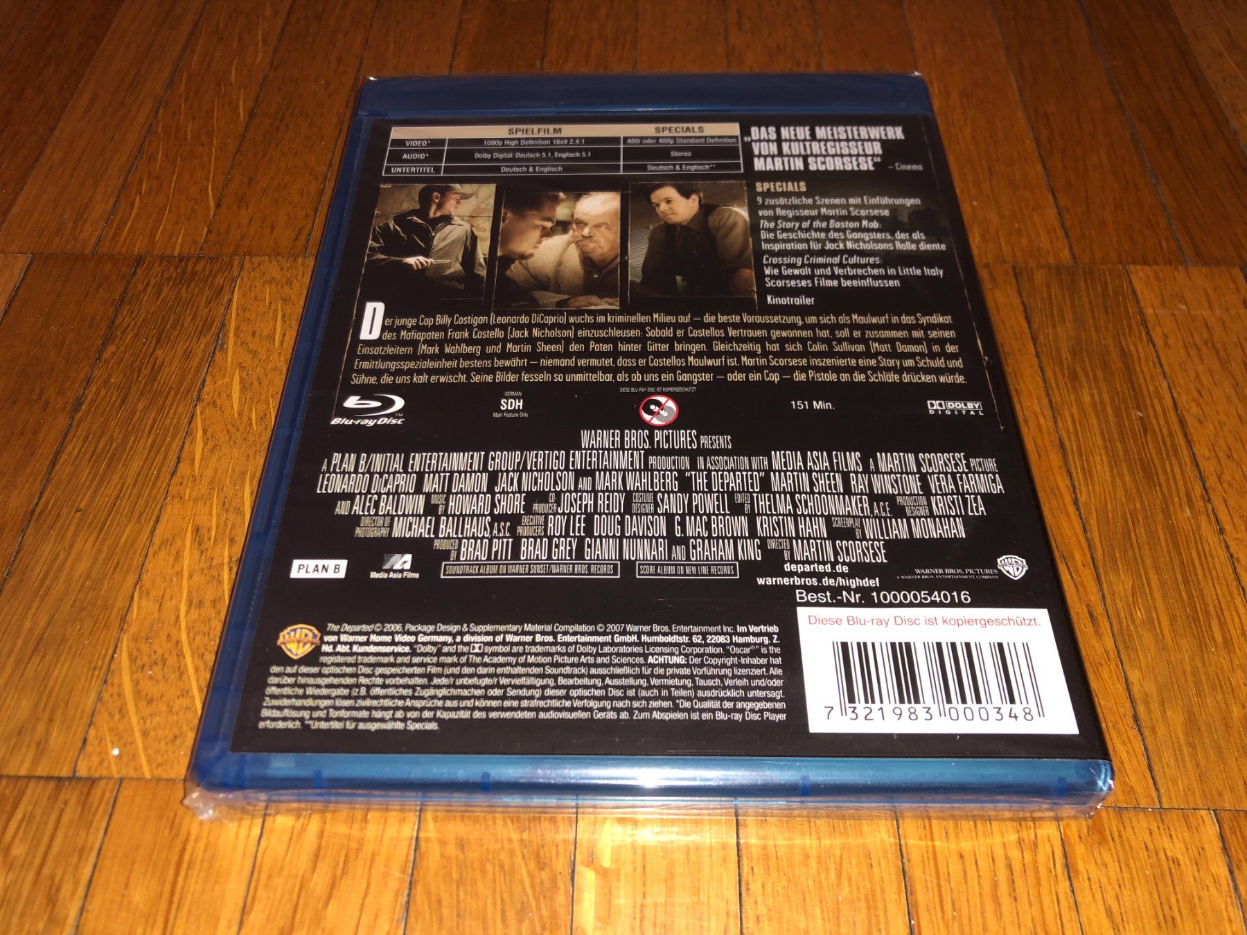 Tutti i DVDs: Departed - Unter Feinden - BLU-RAY - UNCUT – Nuovo e nell'imballaggio originale da Basel venduto da havsok 1