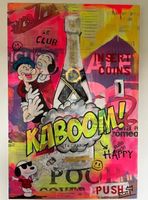Einzigartiges Pop-Art Gemälde mit Popeye/Snoopy/Moët Motiv🍾