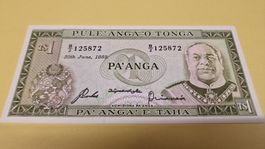 Tonga 1 Pa'anga Banknote von 1989 - Seltenes Sammlerstück!