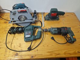 4 Bosch Elektromaschinen Tauchfräse Schlagbohrer Säbelsäge 7
