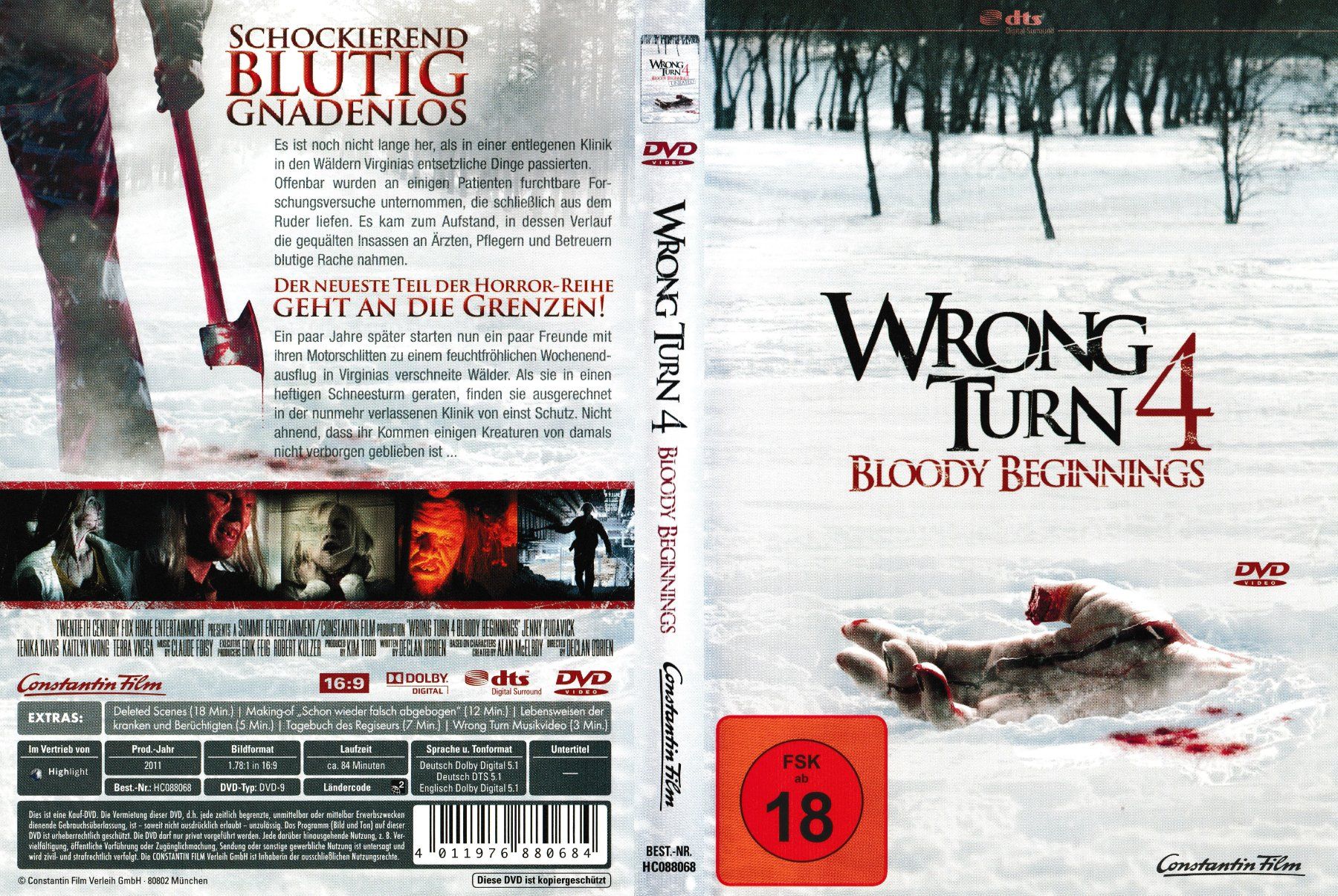 Tutti i DVDs: DVD - Wrong Turn 4 - Bloody Beginnings – Usato da Langnau am Albis venduto da MediaRescuerKeLoX