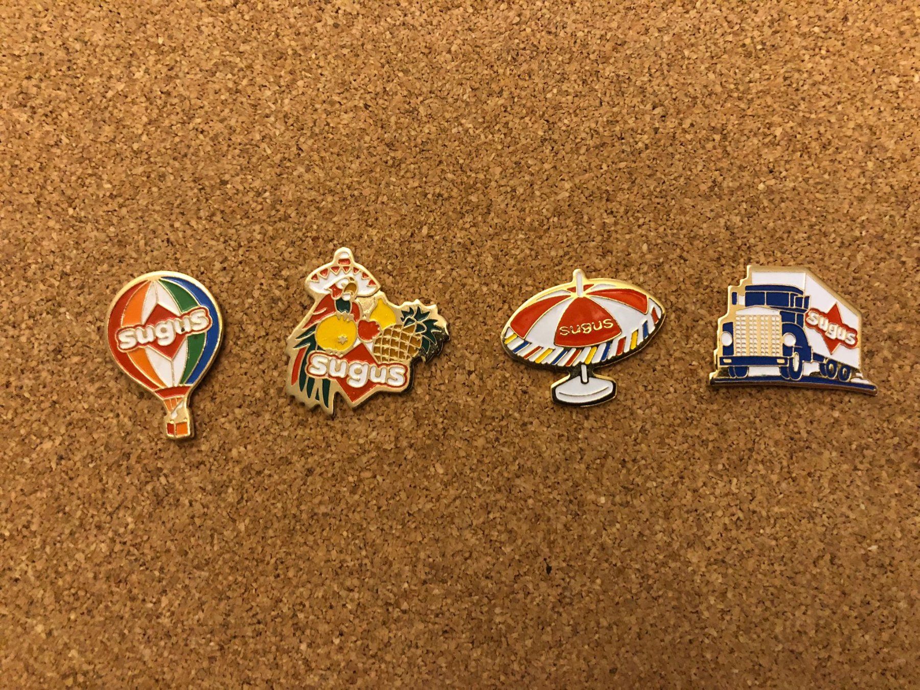Sugus Placchette & Badge: Vends 4 pin's sugus – Usato da Corpataux venduto da pfi_27t6