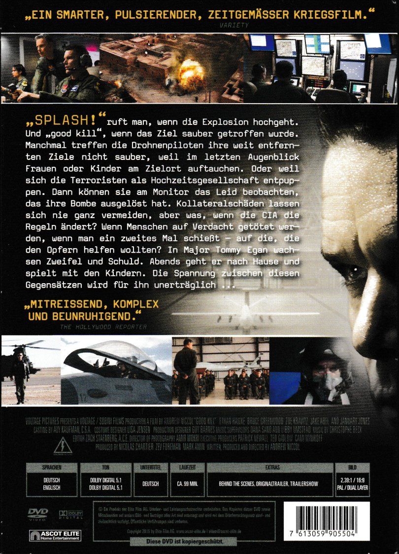 Tous les DVDs: DVD Good Kill -Tod aus der Luft – D'occasion à Oberentfelden par AirCargo04 1