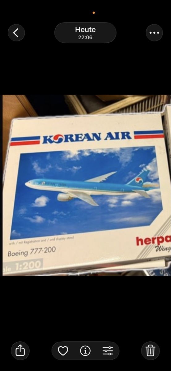 Herpa Modellbausätze & Standmodelle: Herpa Korean Air Boeing 777-200 1:200 – Neu (gemäss Beschreibung) aus BASEL von zum_schneugge