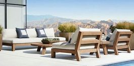 Gartengarnitur Teakholz Outdoormöbel Sitzgruppe Gartenmöbel