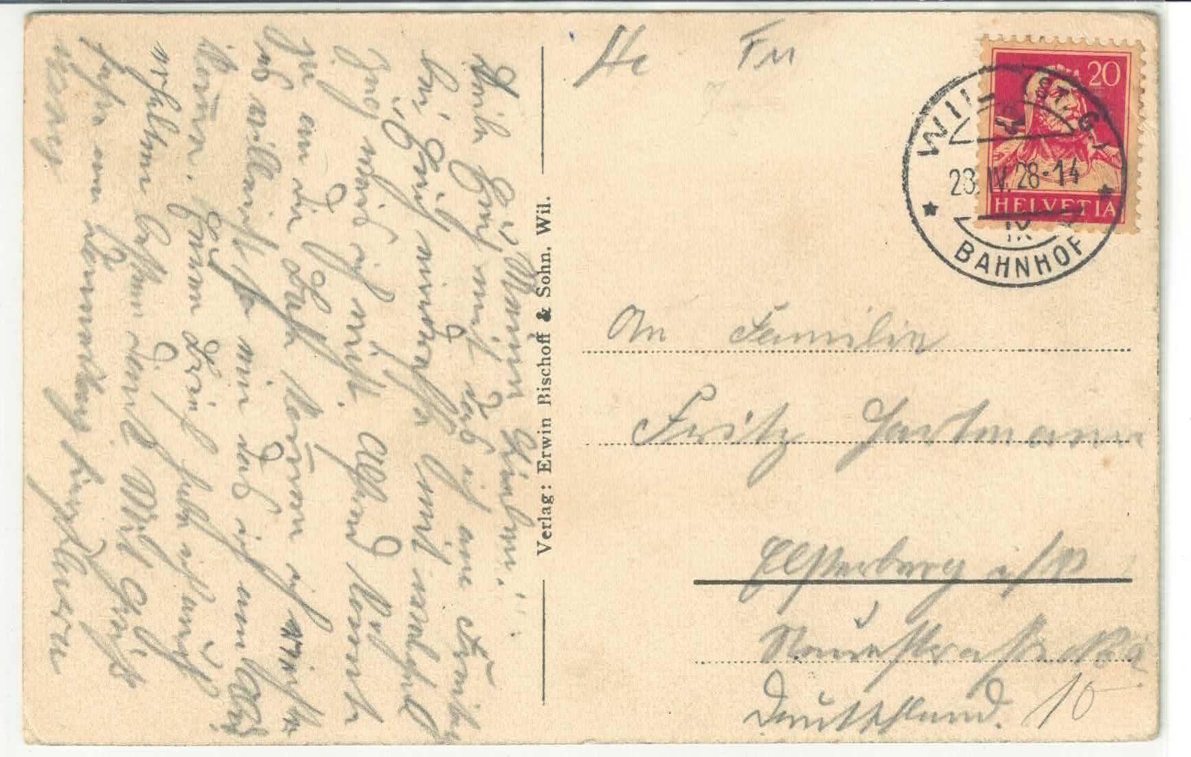 Cartes postales: Wil SG - Hofplatz – D'occasion à Ettingen par Kartenplanet 1