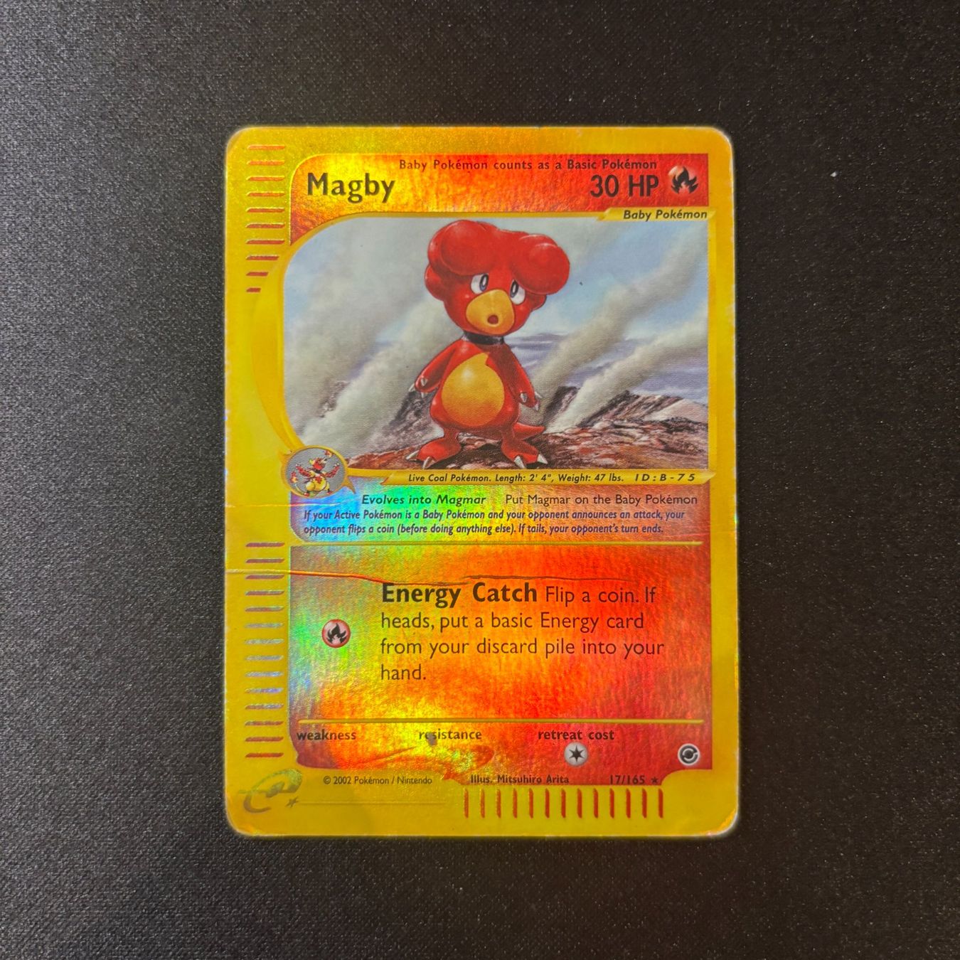 Pokémon Cartes à collectionner: Pokémon - Magby Reverse - 17/165 – D'occasion à Ambrì par Luk_wnr7