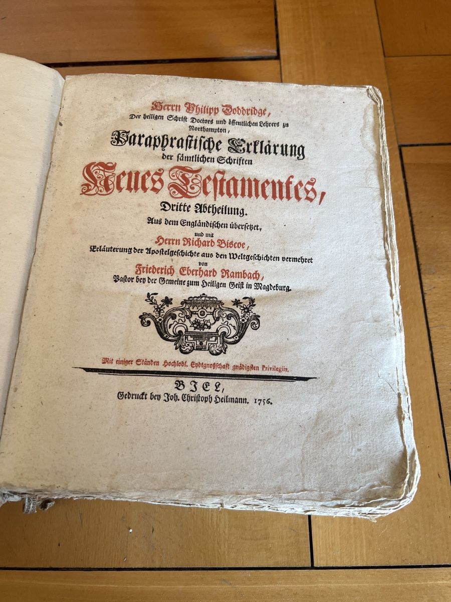 Libri: Neues Testament 1756 – Usato da Spiegel b. Bern venduto da Vimoo 1