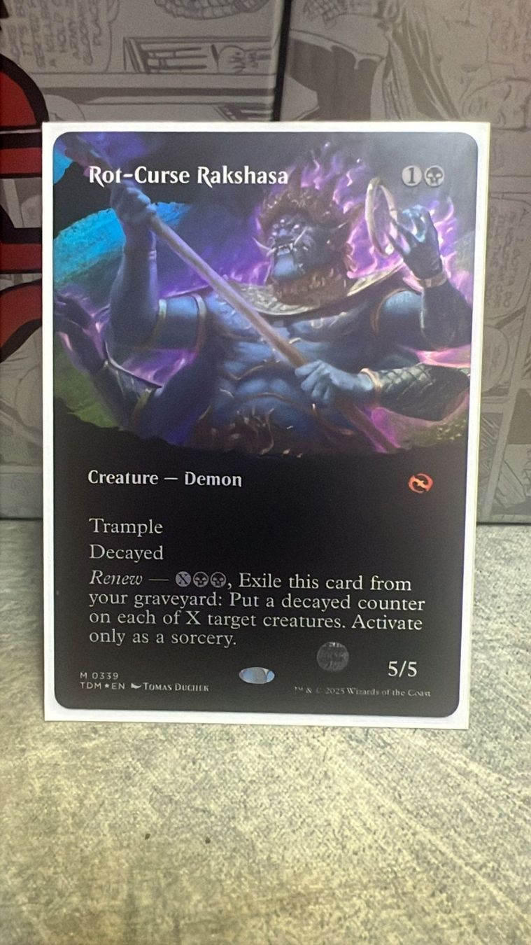 Magic The Gathering Sammelbilder & Trading cards: Rot-Curse Rakshasa Foil – Neu (gemäss Beschreibung) aus Wilen b. Wollerau von GarruksShop