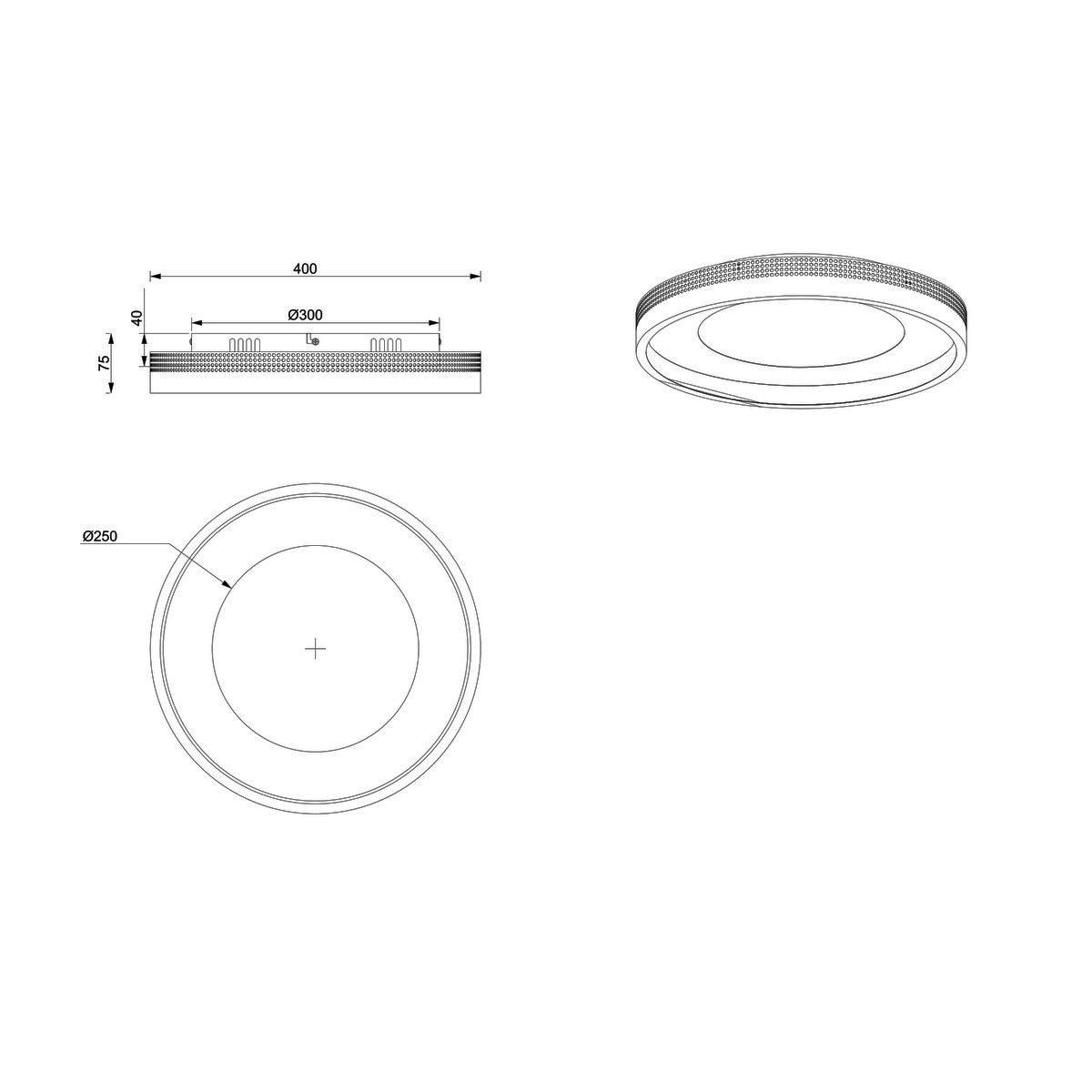 Lampadari & plafoniere: LED Deckenleuchte, Coffee, 40 cm Ø – Nuovo (secondo la descrizione) da Kreuzlingen venduto da Smart-Light 8