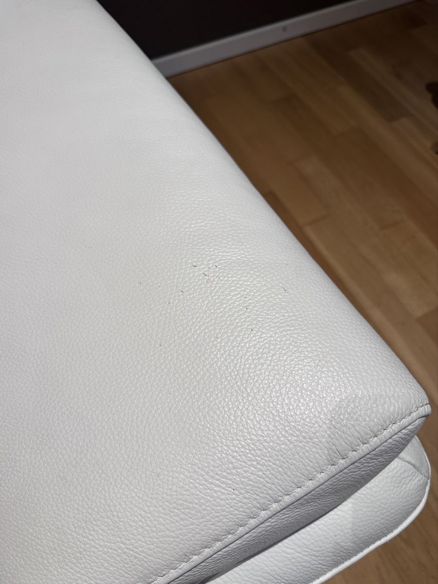 Divani: 2-er Sofa Leder weiss, 90x175 cm – Usato da Fehraltorf venduto da Caballero 3