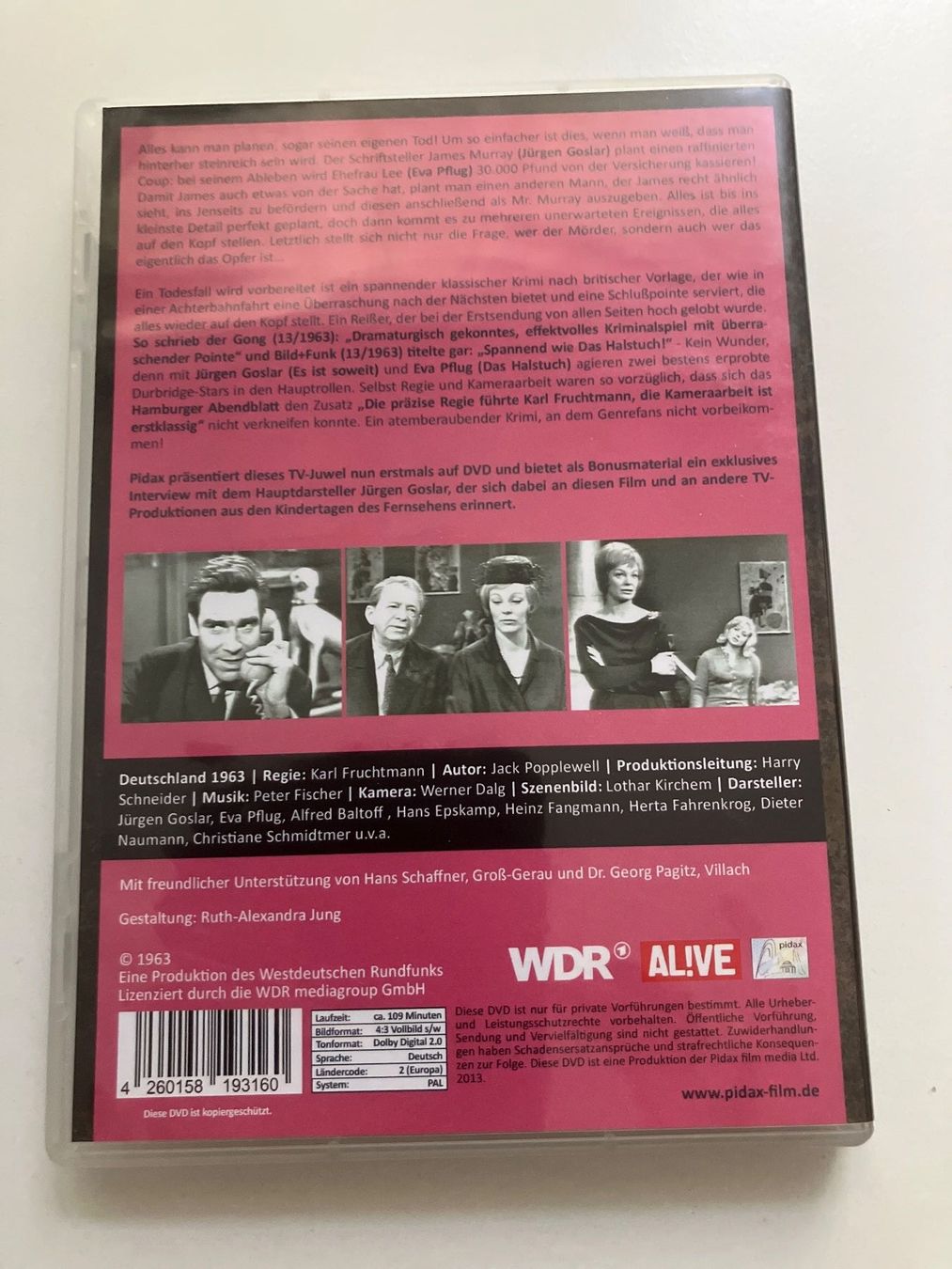 Alle DVDs: Ein Todesfall wird vorbereitet (DVD) Goslar, Jürgen – Gebraucht aus Arbon von HelFer01 1