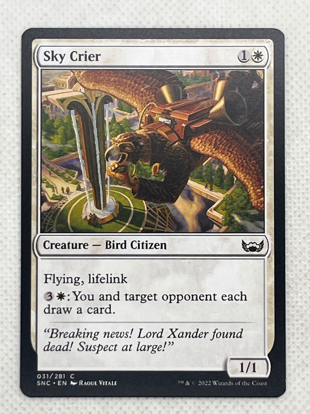 Magic The Gathering Carte collezionabili: Magic the Gathering: Sky Crier – Usato da Hinterkappelen venduto da Kim1992
