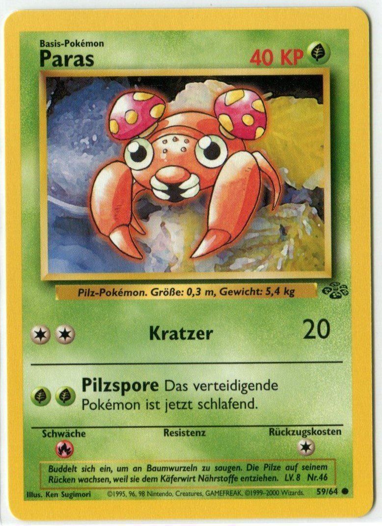 Pokémon Sammelbilder & Trading cards: Paras Dschungel 59/64 Deutsch – Neu (gemäss Beschreibung) aus Dornach von Deco89