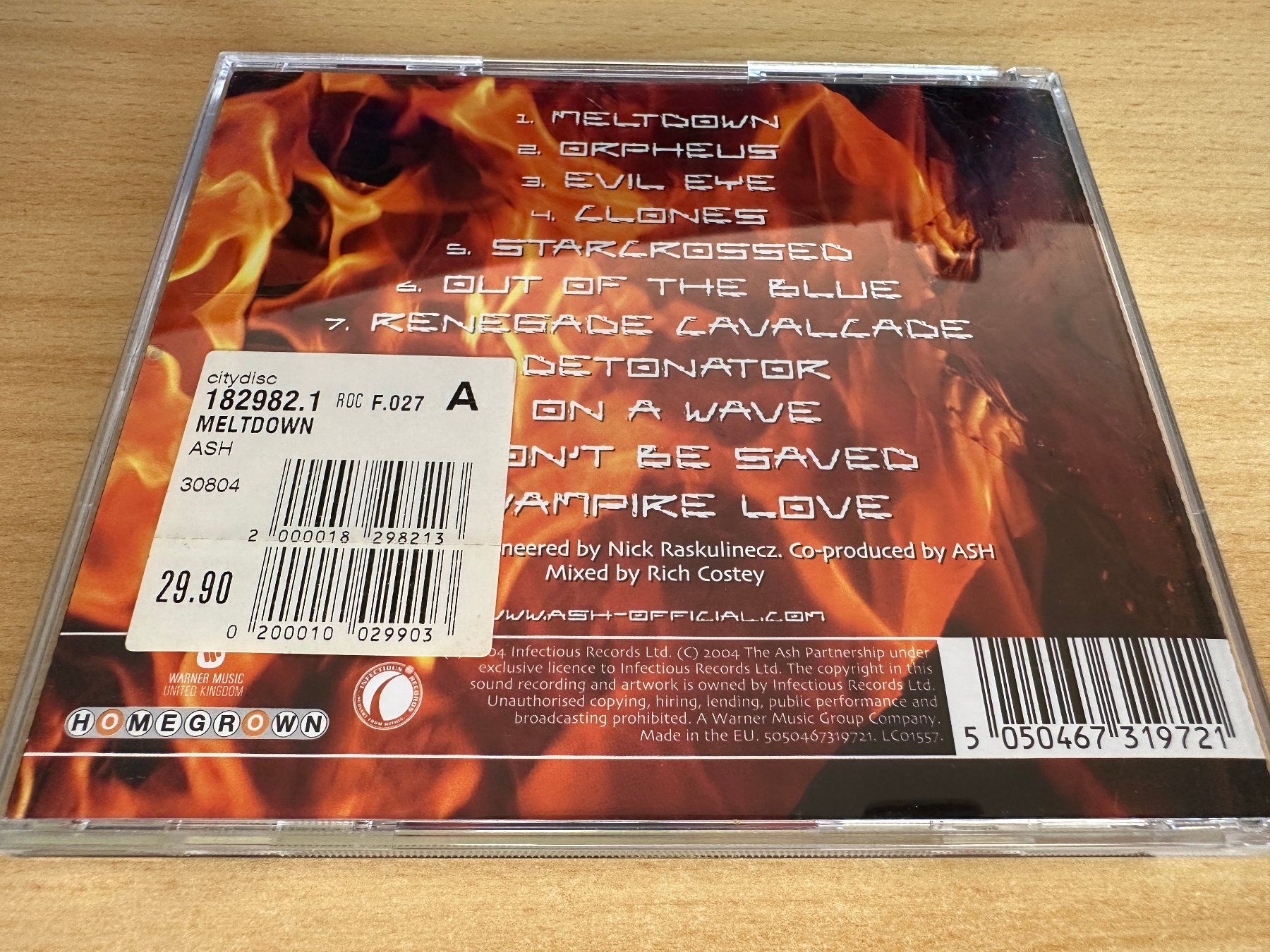 CD: Ash – Meltdown – Usato da Rikon im Tösstal venduto da Alpenmutz 1