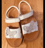 Mädchensandalen Gr. 27 weiss Leder