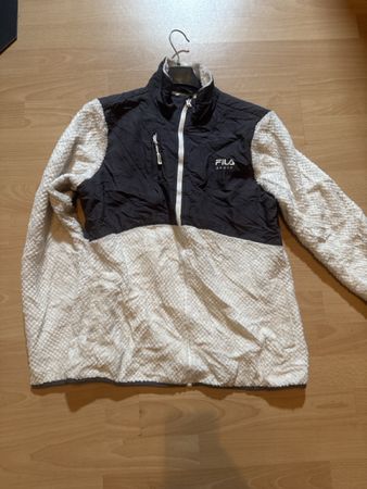 Veste Fila Sport blanc et noir matière polaire M