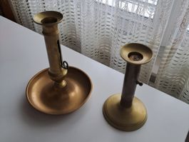 2 Bougeoirs réglables  16/18 cm   diam.9.5 /15  env.  0.7 kg
