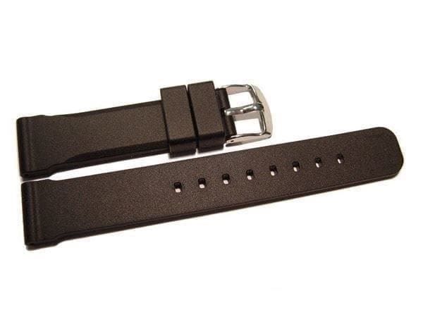 Uhrenband Silikon schwarz 20mm 3