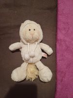 NICI Kuscheltier Winterkatze mit Kapuze Cremeweiss neuwertig
