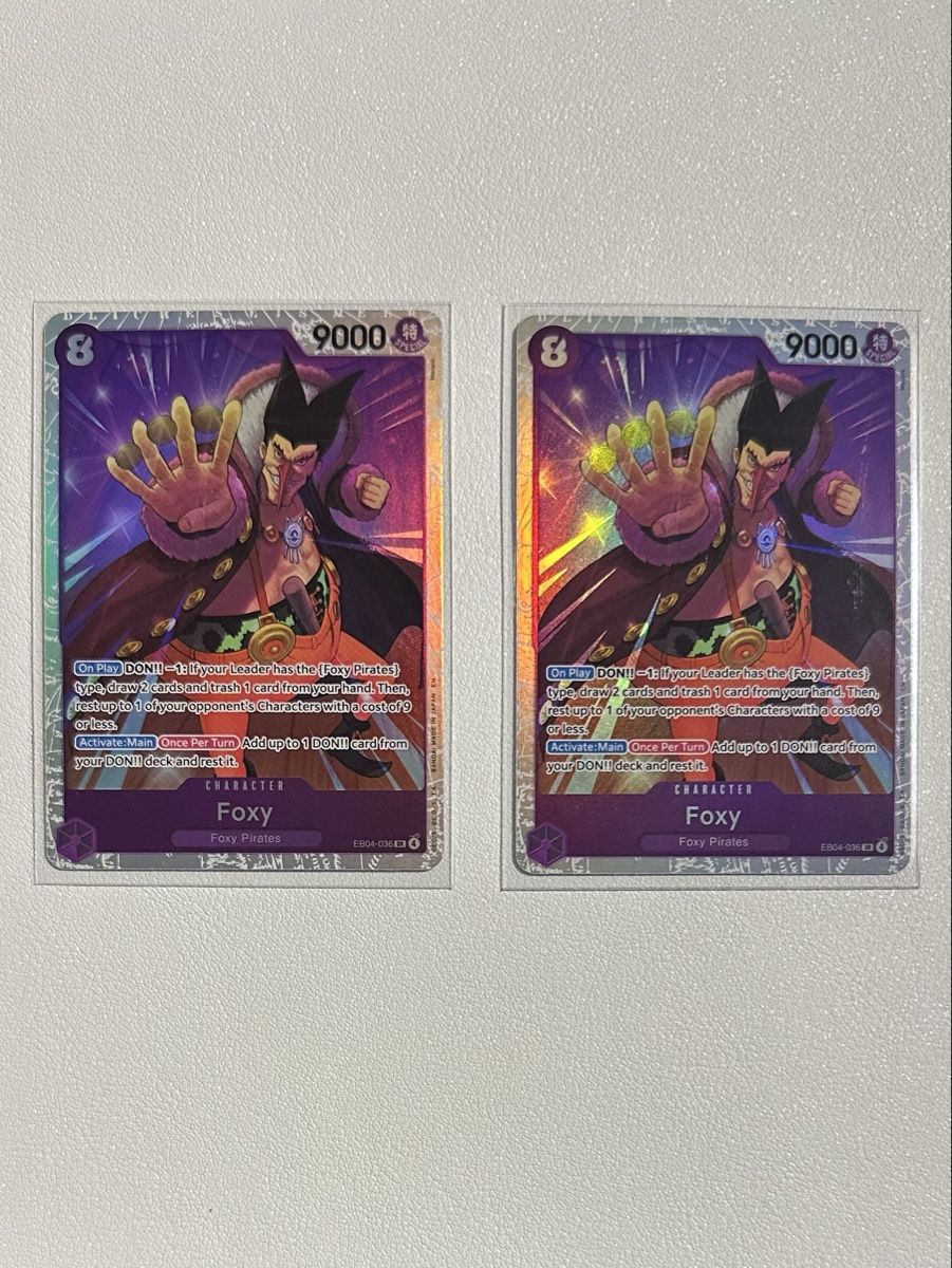 Bandai Carte collezionabili: One Piece Card Foxy EB04 2Stk – Nuovo (secondo la descrizione) da Buchs AG venduto da card-pirate