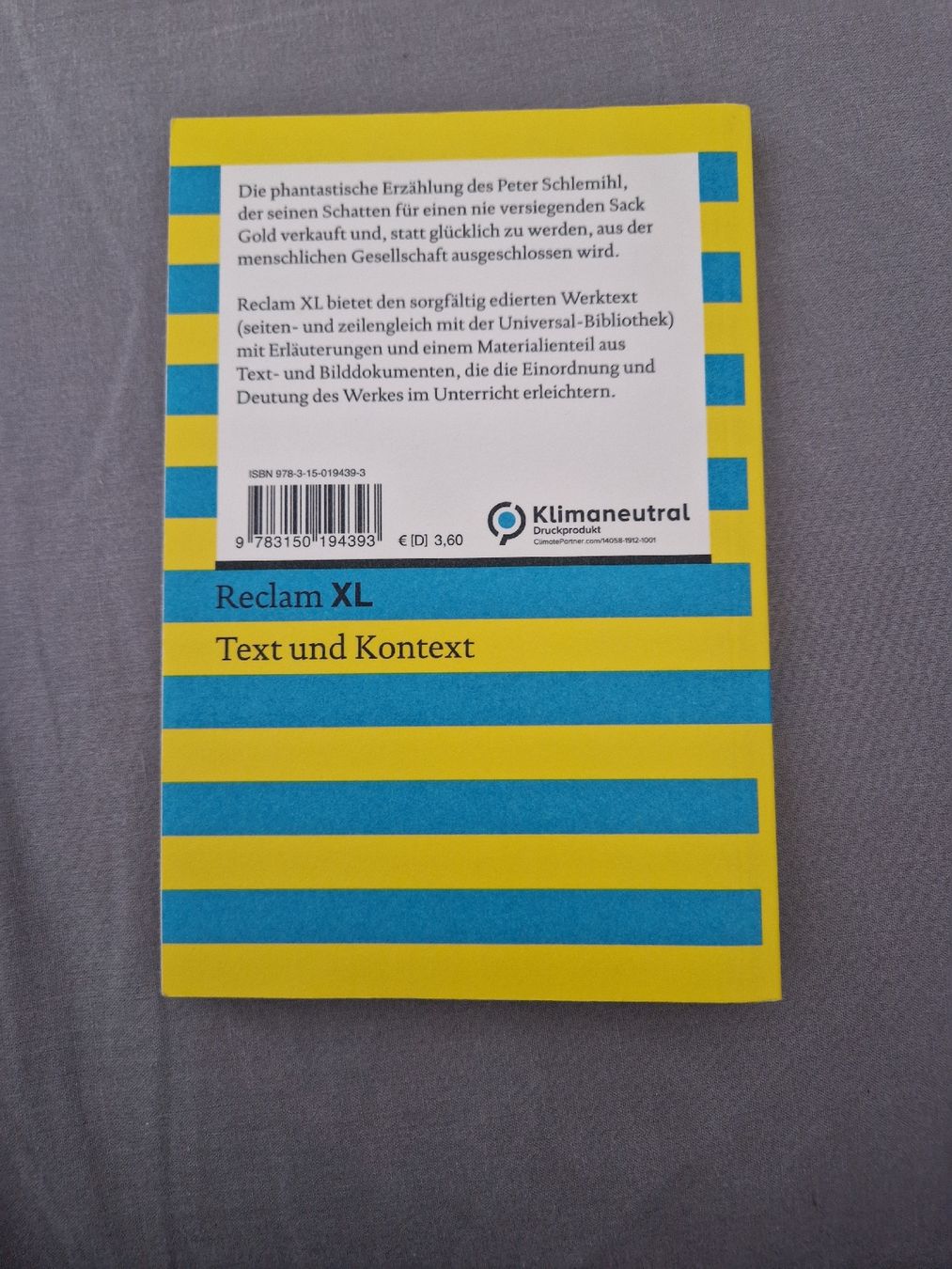 Libri: Peter Schlemihls wundersame Geschichte Reclam XL – Nuovo (secondo la descrizione) da Meilen venduto da cel_j79p 1