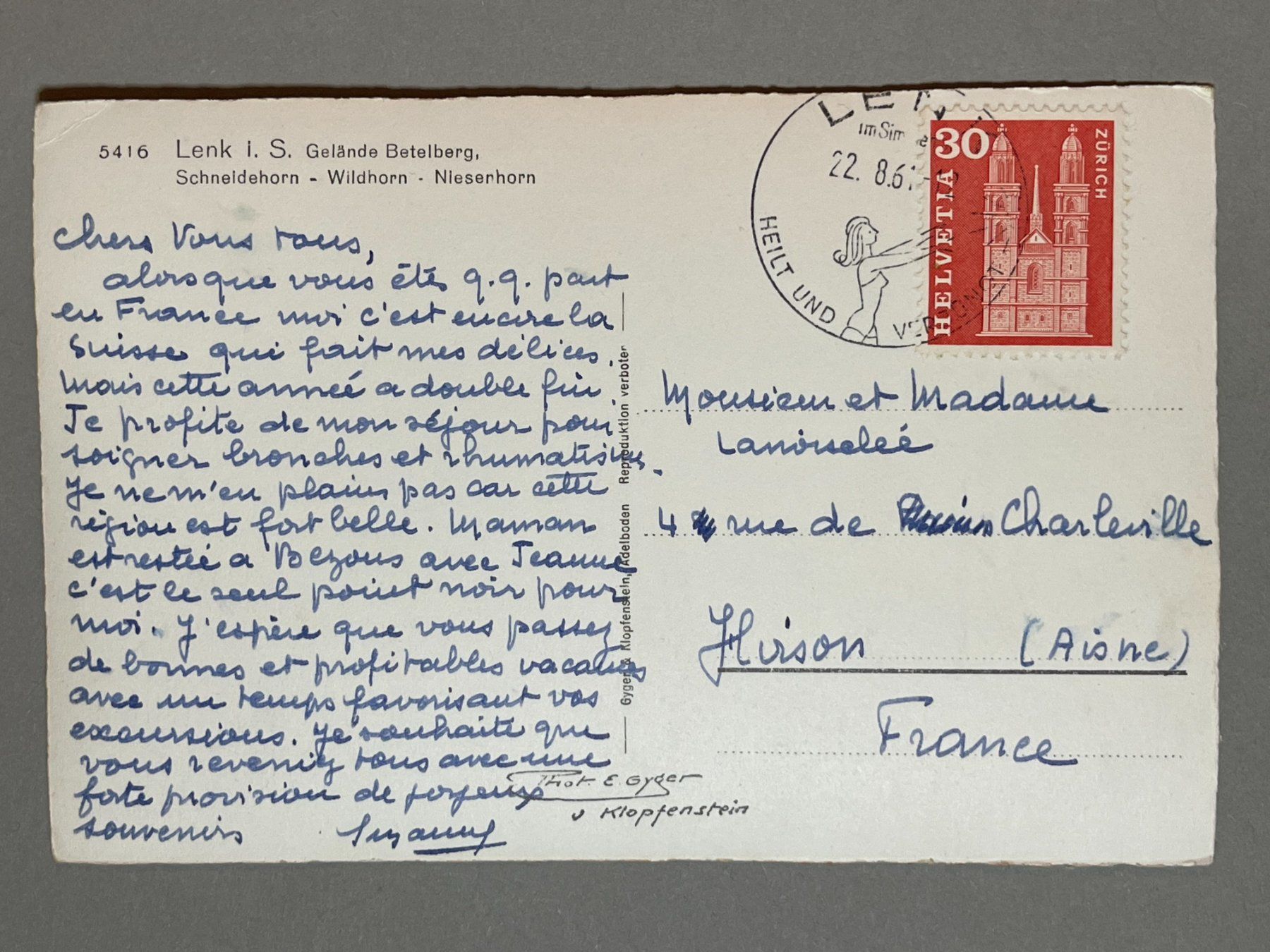 Cartoline postali: Lenk i S – Usato da Steg VS venduto da _vinci_ 1