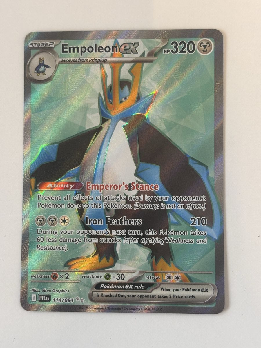 Pokémon Carte collezionabili: Carte Pokémon EMPOLEON EX pfl 114 – Nuovo (secondo la descrizione) da lausanne venduto da helderj